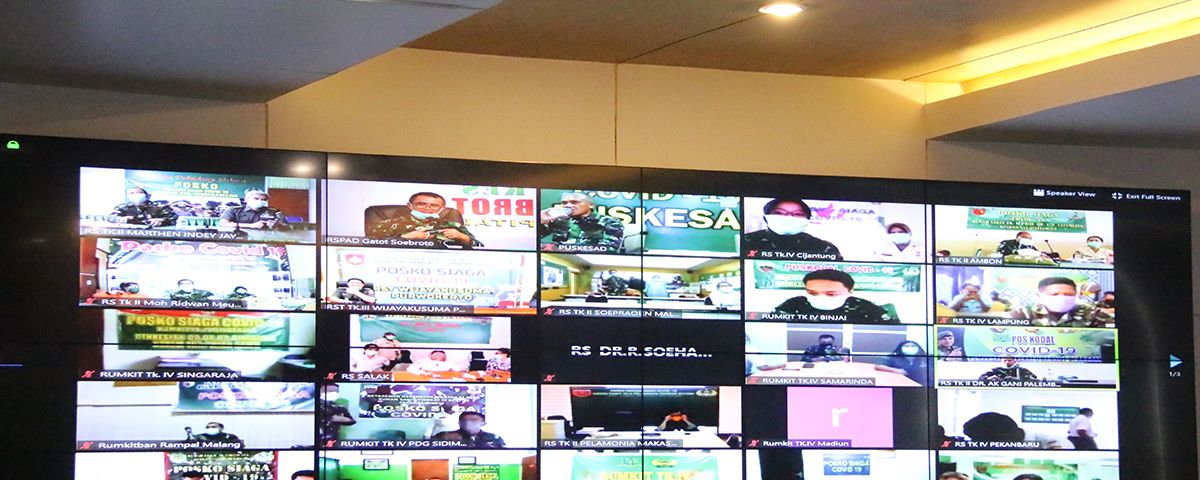 Giat Rutin Teleconference Zoom RSPAD Dengan Seluruh Rumah Sakit TNI AD