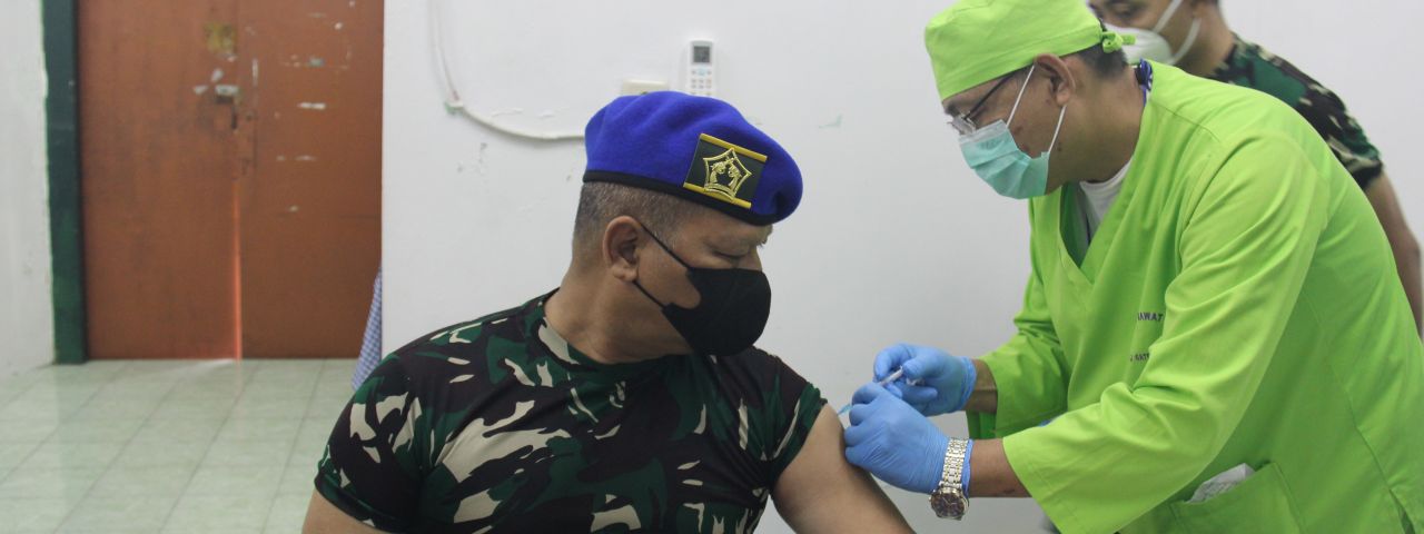 Personel Puspomad Jalani Vaksinasi Covid-19 di RSPAD Gatot Soebroto